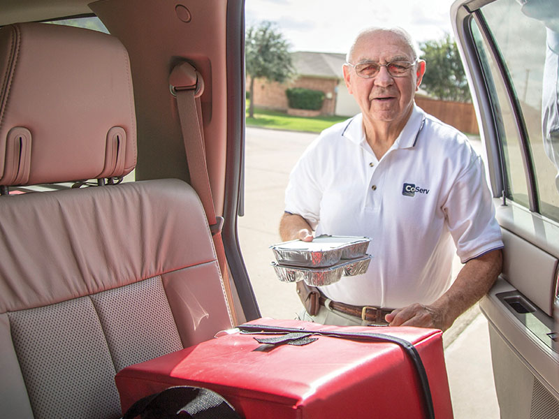 Curtis also delivered food through Meals on Wheels. Photo by KEN OLTMANN