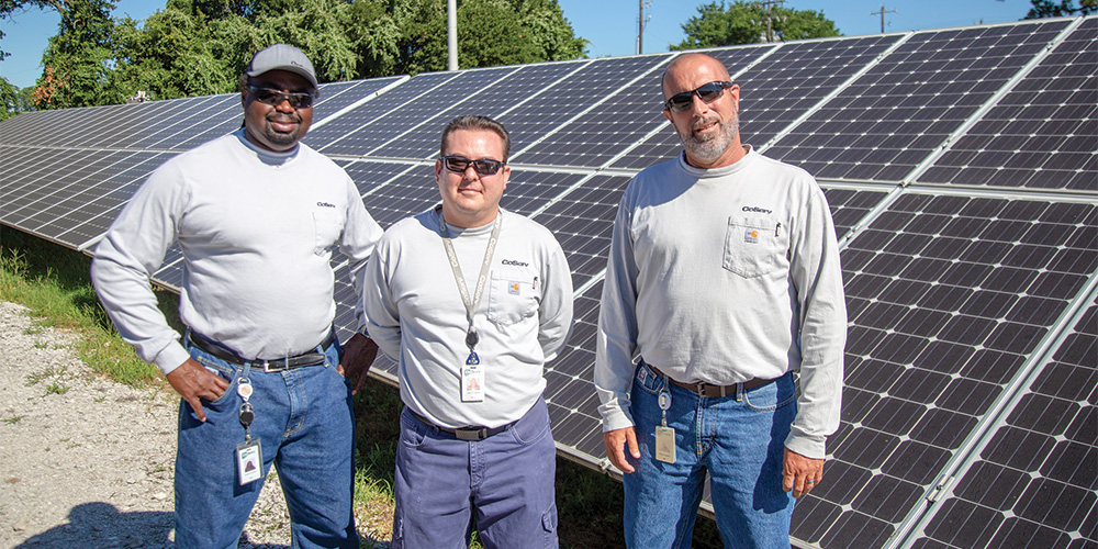 LEFT: Alphonso Williams, Justin Porterfield, and Randy Copeland. Photo by KEN OLTMANN