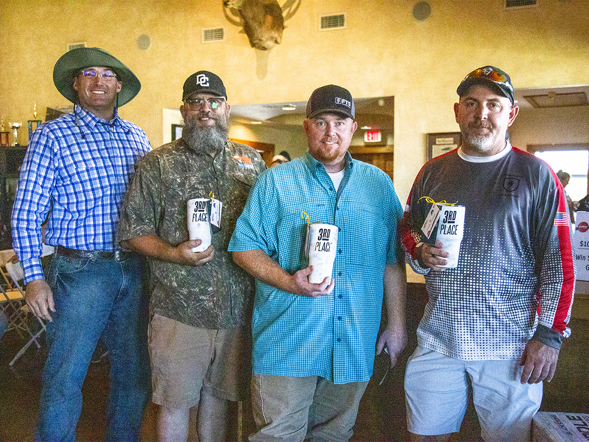 3rd place: Team 313 came in third place with 313 points. The team: Heath Lambearth, Dustin McCarty, Juston Parker and Casey Harrington (Photo by JANIE MANN)