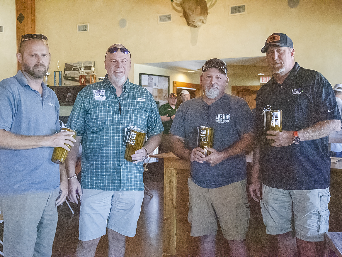 2nd place: Team USIC- WTX came in second place with 327 points. The team: Josh Hamby, Brent Gilbert, Wesley Forman and Kent Wheeler (Photo by JANIE MANN)
