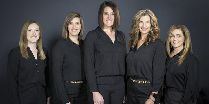 LEFT TO RIGHT: Relationship Development Manager Jenny Katlein; Relationship Development Manager Donna Wood; Manager of Business Relations & Acquisitions Tracee Elrod; Relationship Development Manager Jennifer Elliott; Relationship Development Manager Julie Willis