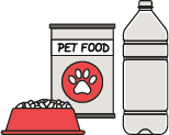 PET FOOD AND WATER