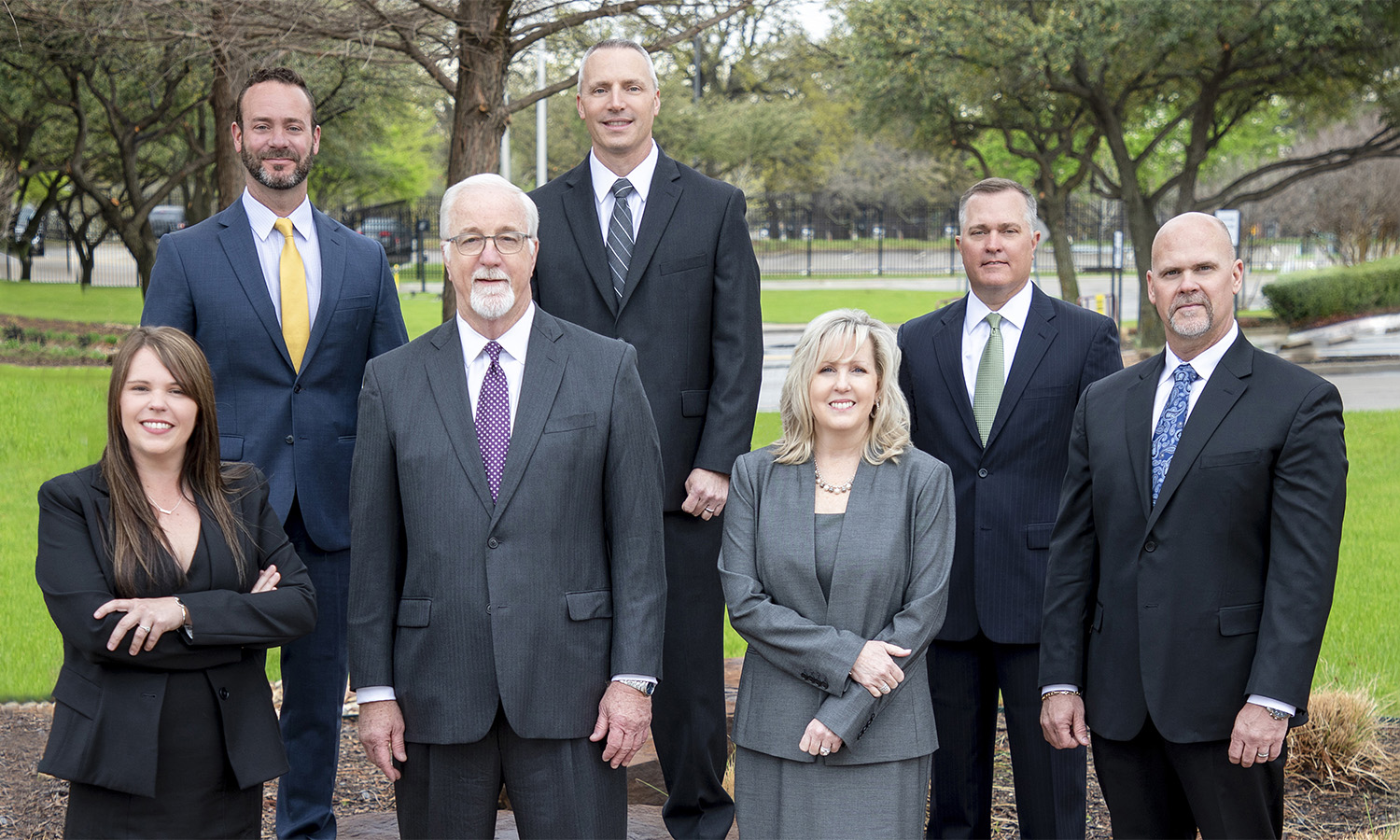 Front row left to right: Senior Vice President—Corporate Services LIBBY JAMES; President / CEO DONNIE CLARY; Senior Vice President — Customer Care & Engagement DENISE SMITHERS; Senior Vice President — Field Operations SHEA HASSELL
Back row left to right: Senior Vice President — Energy Infrastructure GREG WARD; Senior Vice President — Information Technology JEFF MCNEAL; Senior Vice President and Chief Financial Officer BRENT BISHOP
Not pictured: Senior Vice President — Energy Resources GARY FRANZEN