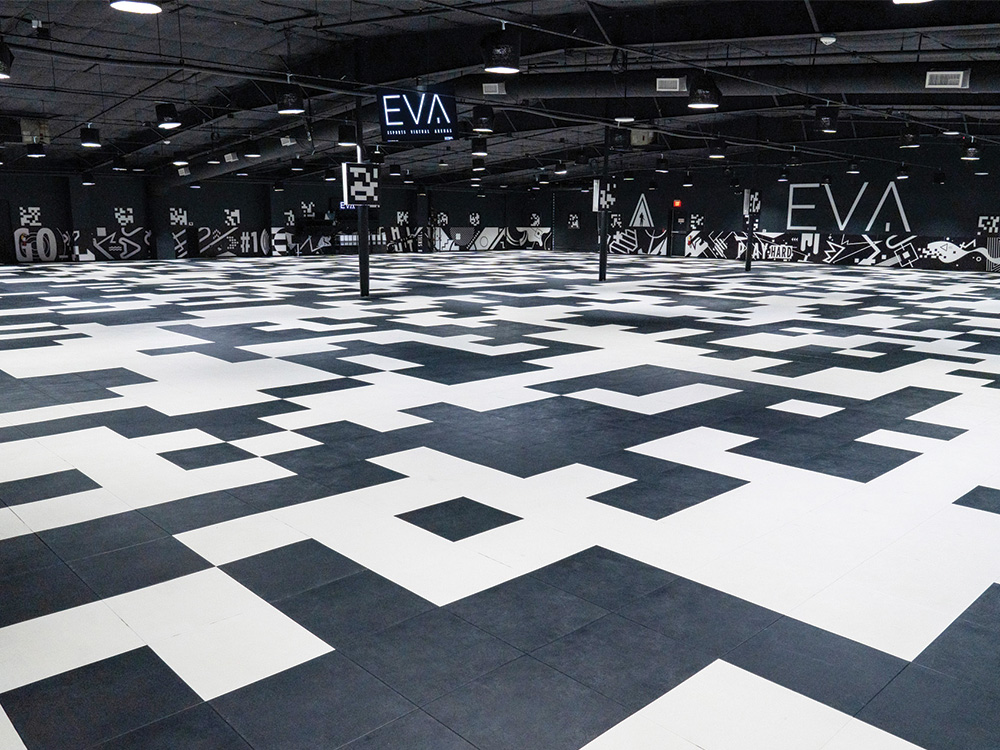 In addition to recreating classic cars, there's the Esports Virtual Arena (EVA) where gamers can strap on a virtual reality headset and walk around a digital environment.