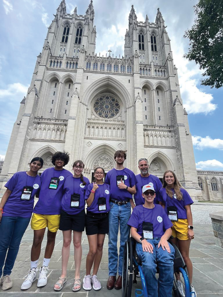 CoServ’s YLT group visits the Washington National Cathedral in D.C.