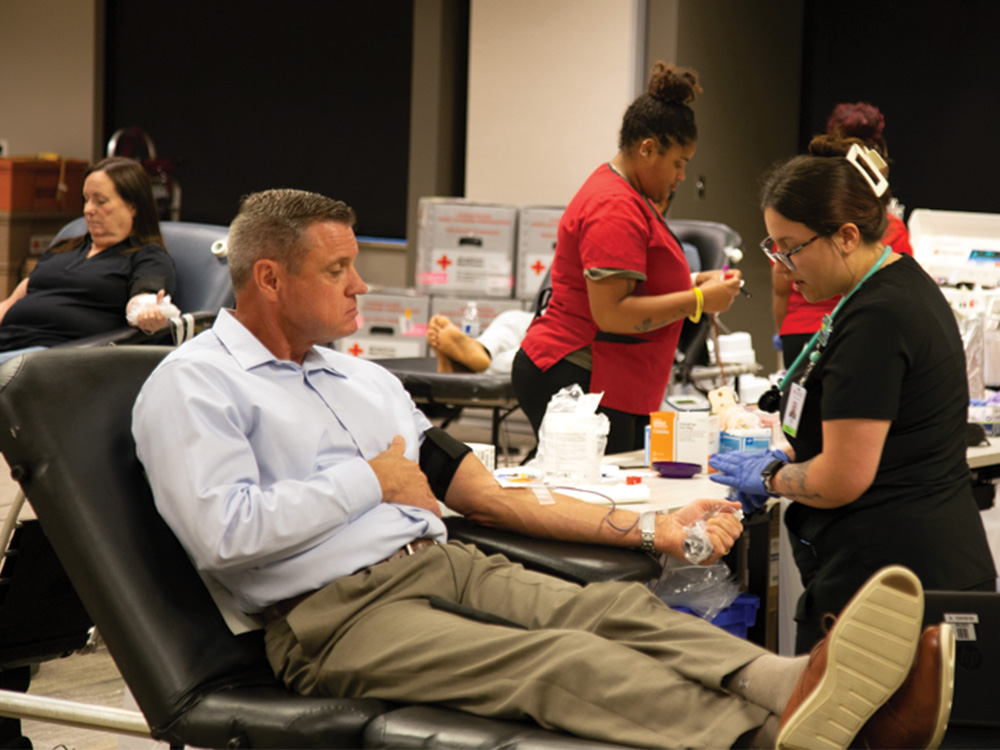 April 18 CoServ Blood Drive. Photo by BRIAN ELLEDGE
