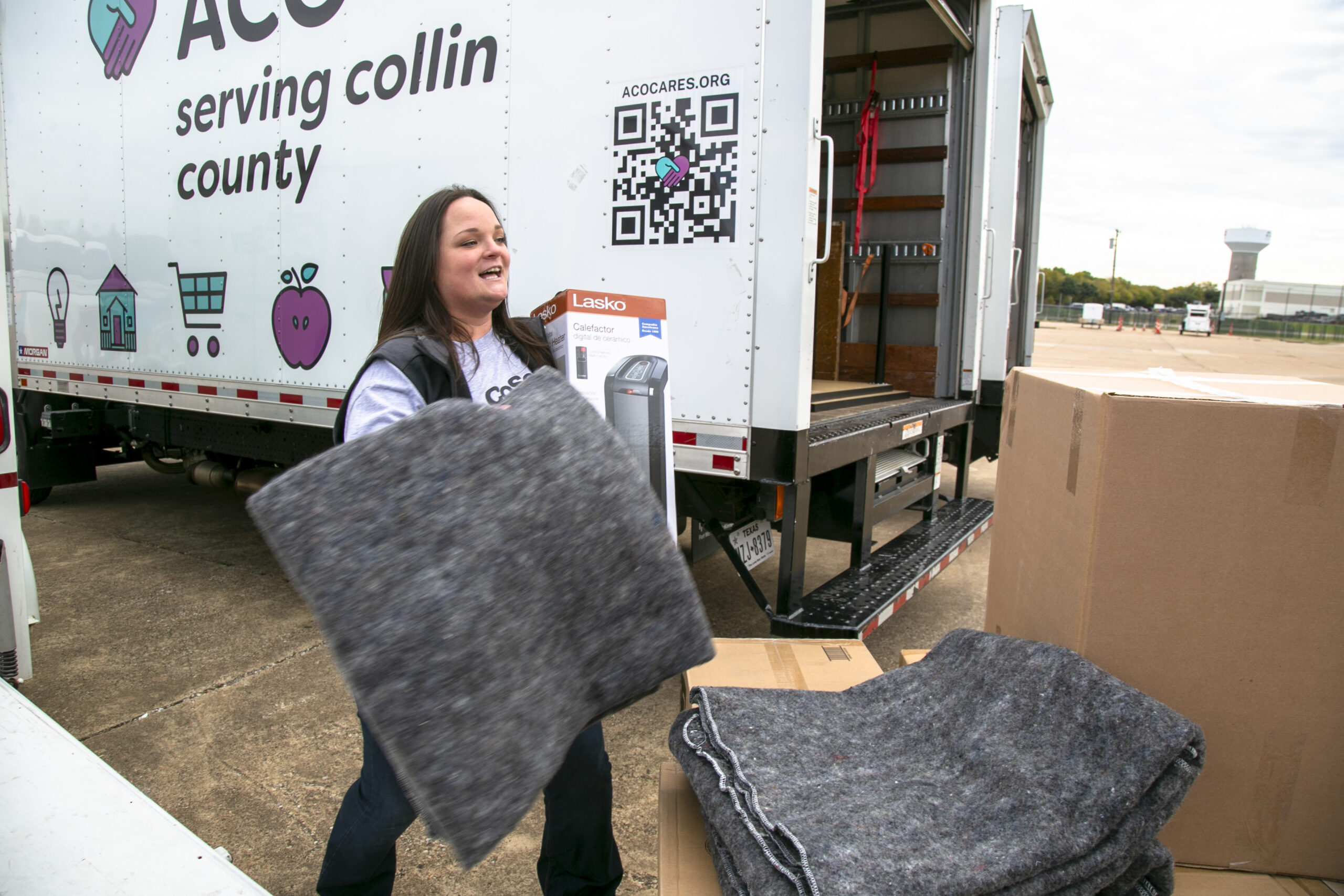 The CoServ Charitable Foundation delivered blankets and heaters to All Community Outreach.