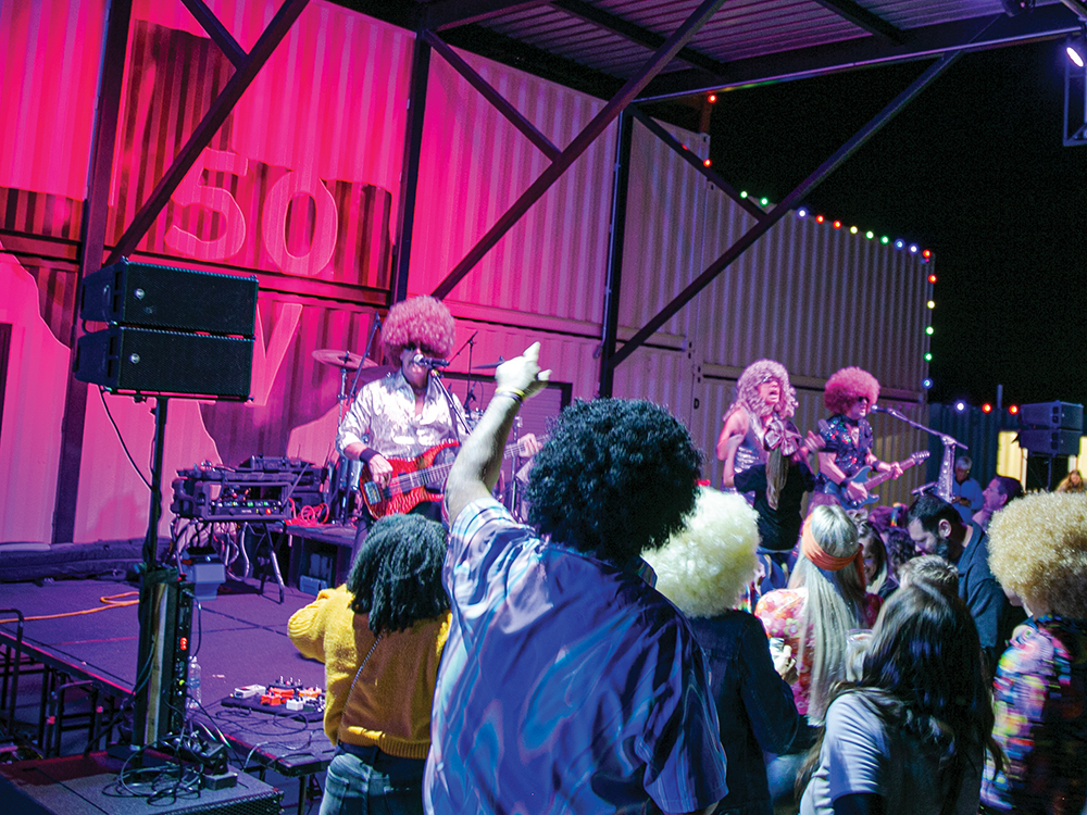 Le Freak played a disco-themed concert at 50 West.