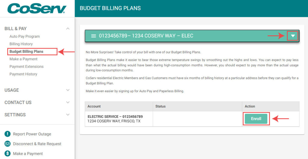Budget Billing Plan Enrollment Guide