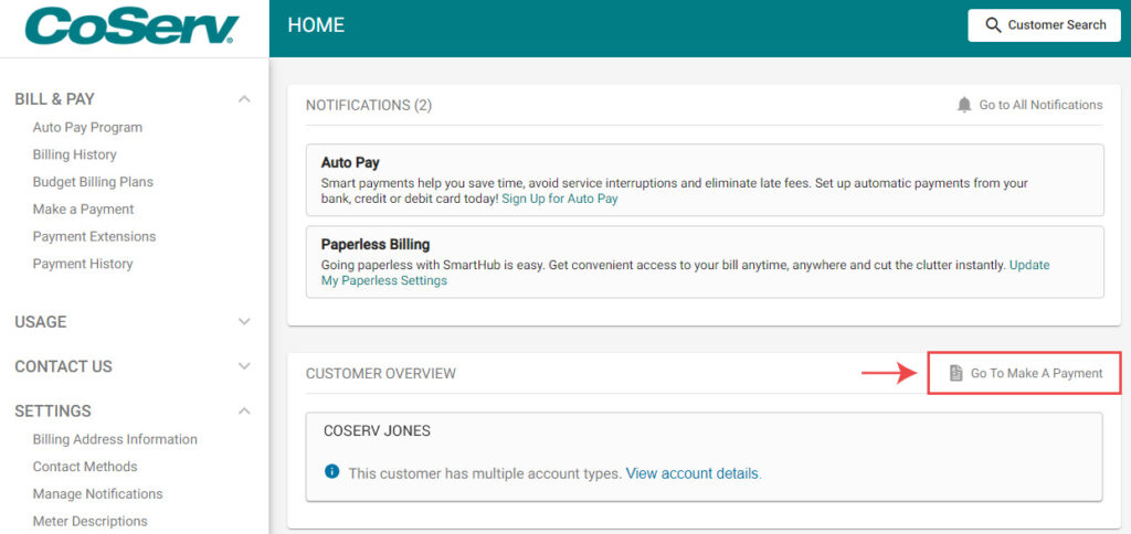 How To View/Pay Bill - CoServ.com