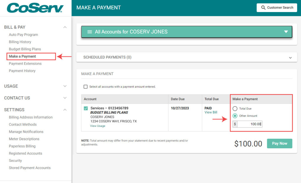 How To View/Pay Bill - CoServ.com