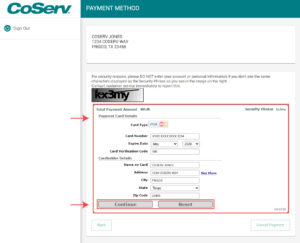 Set up a One-Time Payment - CoServ.com