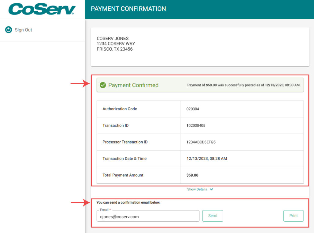 Set up a One-Time Payment - CoServ.com