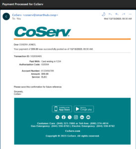 Set up a One-Time Payment - CoServ.com