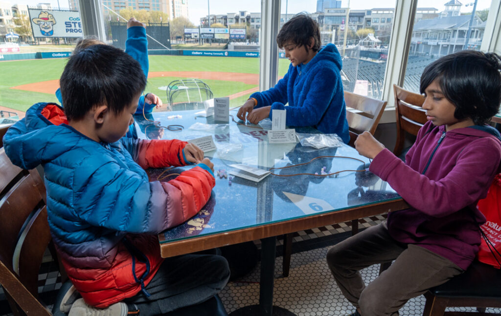 CoServ, RoughRiders STEM CAMP at Dr Pepper Ballpark in Frisco during spring break 2023.