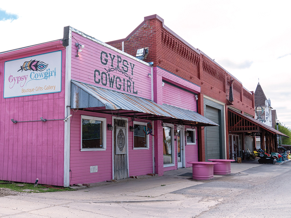 Gypsy Cowgirl in downtown Sanger is a gift store, gallery and boutique offering apparel, gifts, art and a special collection of sport plaques.