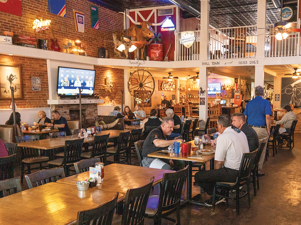Lunch time at Lucy's on the Square in downtown Celina.