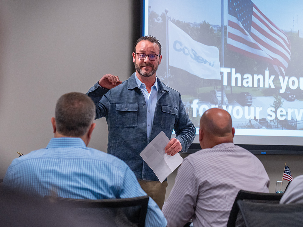 CoServ recognizes its Employees who have served on Veterans Day. Photo by BRIAN ELLEDGE