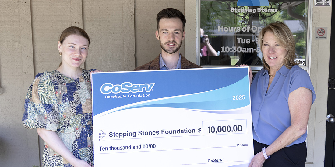 CCF Unrestricted Grant to Stepping Stones Foundation in Keller will be used to help pay for medical needs, including counseling, for at-risk youth. Photo by KEN OLTMANN