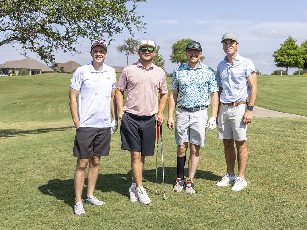 2025 CCF Golf Tournament South/West Rotation Winners: Jack Patton, Taylor Lokey, Christian Scofield and John Turner from Scott Brown Commercial.