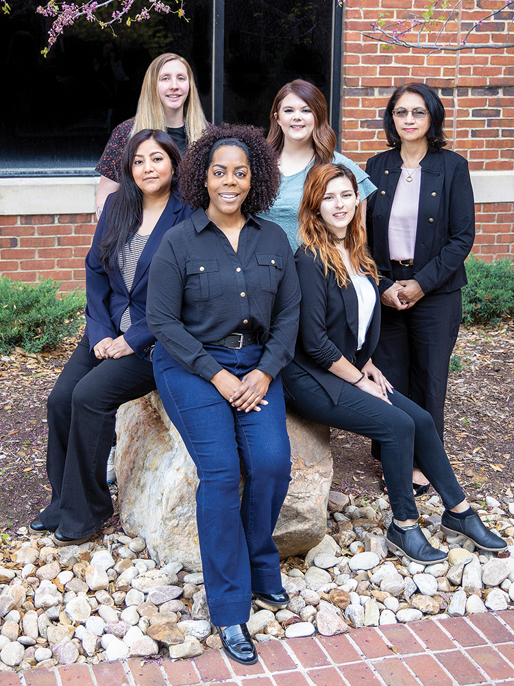 Service & Logistics 
Coordinators (left to right): TOP ROW: Leslie Rohmeyer, Bailee Hill, Soledad Johnson
BOTTOM ROW: Alma Palacios Bolanos, 
Errika Brim, Kat Harper Photo by KEN OLTMANN