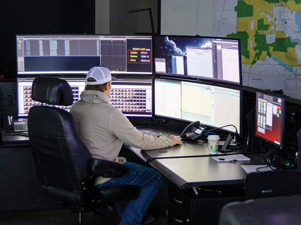 CoServ’s System Operations Team monitors weather, the electric grid, and electricity demand 24/7, while local Customer Care Specialists assist Members and Customers.