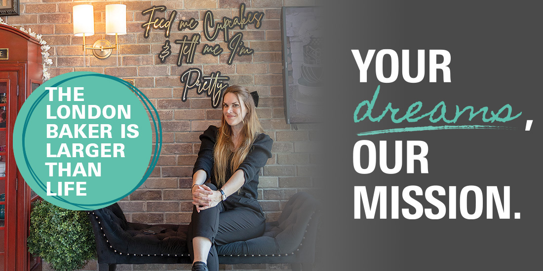 Elizabeth Rowe, as seen on TV but at a bakery near you. Photos by KEN OLTMANN