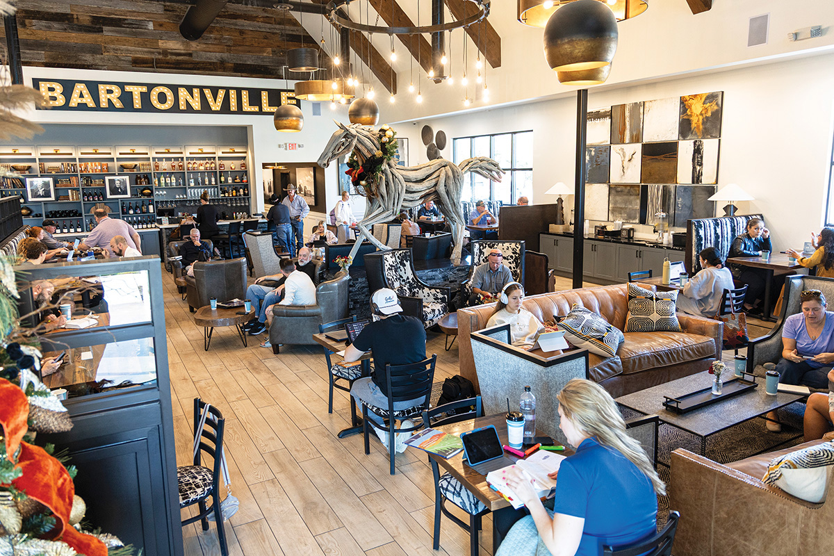 Exterior photo of Marty B's Coffee in Bartonville, TX. Photo by KEN OLTMANN | CoServ