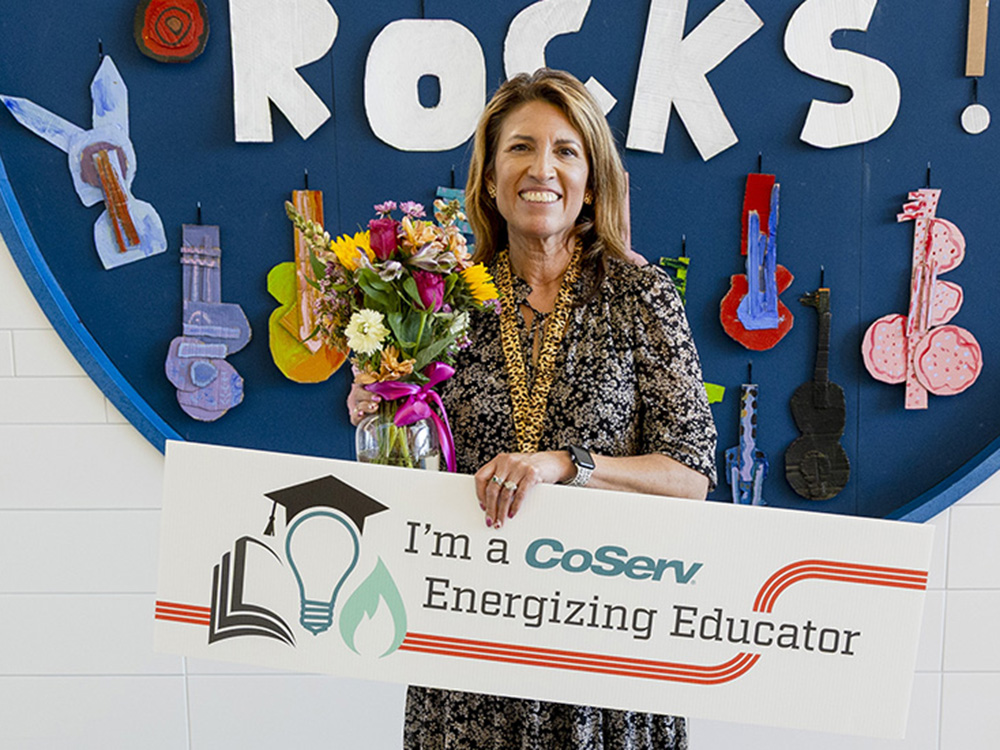 April Torres - Ruestmann Elementary School - Argyle ISD
Spring 2026 CoServ Energizing Educator. Photo by KEN OLTMANN