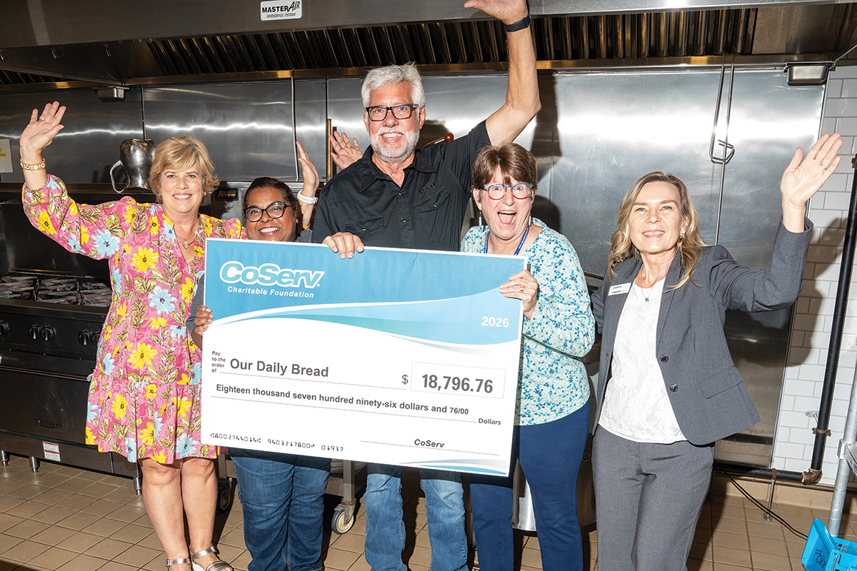 Our Daily Bread, a nonprofit that feeds, shelters, and cares for the homeless and at-risk in the North Texas community, receives a grant to purchase new kitchen equipment. Photo by BRIAN ELLEDGE | CoServ