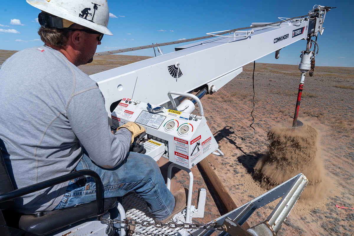 First crew of CoServ Linemen and Fleet Maintenance working in the Navajo Nation, participating in Light Up Navajo. Working around Tuba City and Cameron, Arizona.