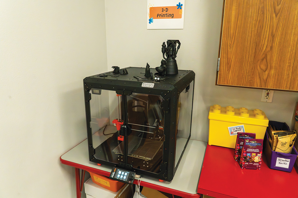 With funds donated through the CAPP program, Little Elm Elementary was able to purchase a 
3D Printer, among other things, to equip their STEM Lab. Photo by BRIAN ELLEDGE