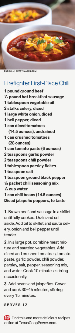 Firefighter First-Place Chili recipe